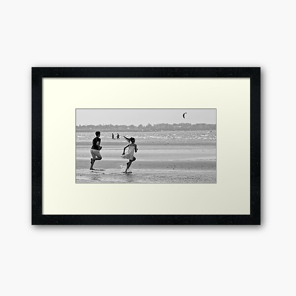 Beach Race Framed Art Print
