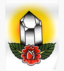 Traditional Quartz Tattoo Flash Poster