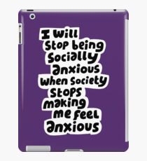 Socially anxious iPad Case/Skin