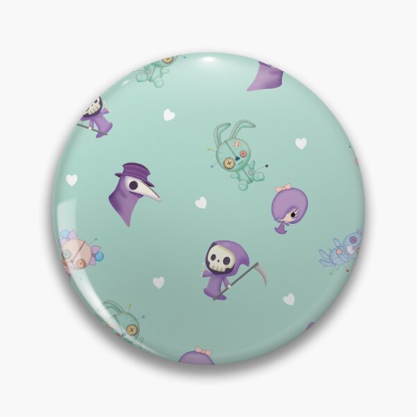 Item preview, Voodoo Pastel Goth on Mint Green Background designed and sold by darklanterndsn.