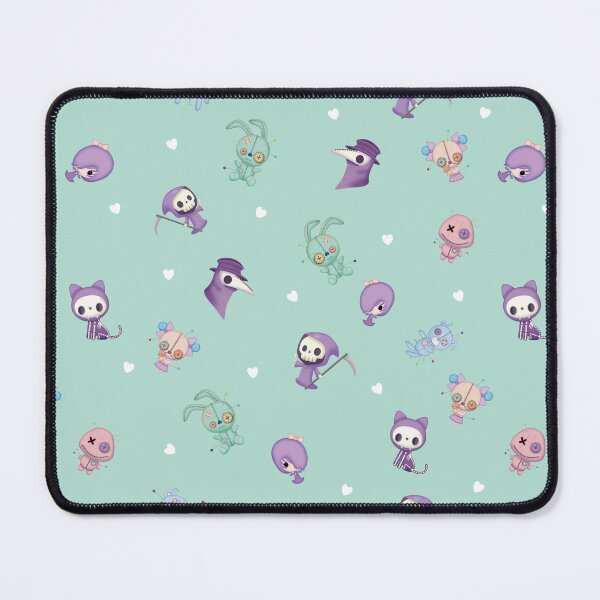 Item preview, Voodoo Pastel Goth on Mint Green Background designed and sold by darklanterndsn.