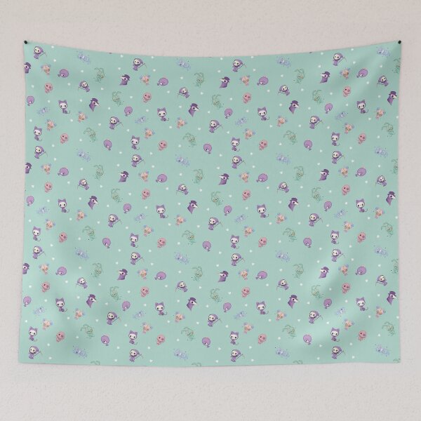 Item preview, Voodoo Pastel Goth on Mint Green Background designed and sold by darklanterndsn.