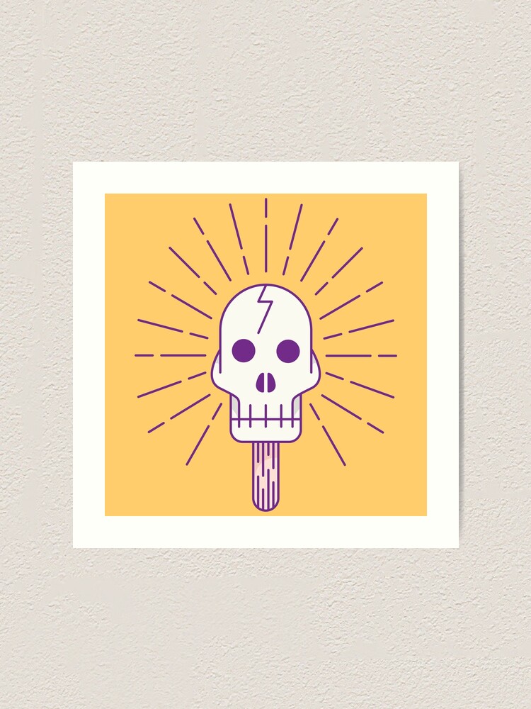 Alternate view of Skull Pop Art Print