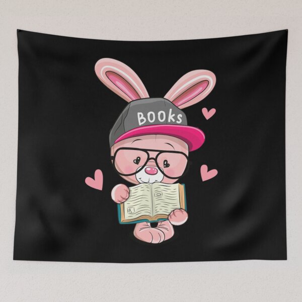 Item preview, Bunny T-ShirtCute smart bunny with glasses and a book designed and sold by ErlingHandsu.