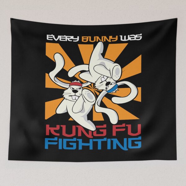 Item preview, Bunny T-ShirtEvery Bunny Was Kung Fu Fighting Bunny  designed and sold by ErlingHandsu.
