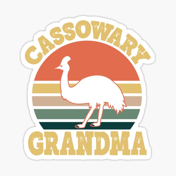 Item preview, Cassowary Grandma Cassowary Family Party designed and sold by eternallygifted.