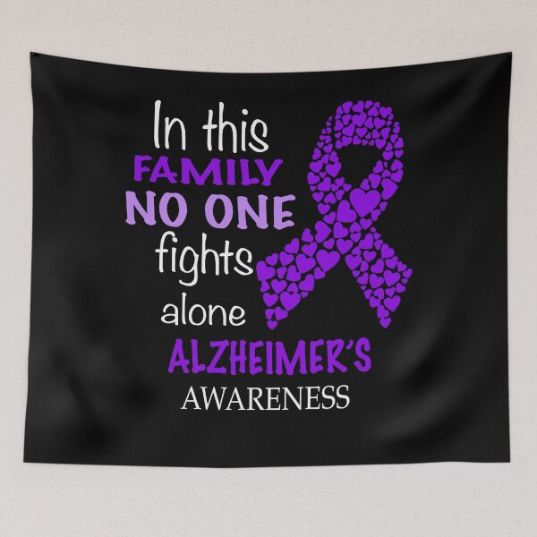 Item preview, Alzheimers Awareness  In His Family No One Fights Alzheimer's Alone  designed and sold by OtiliaNikolaus.