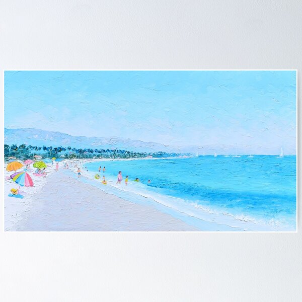 Item preview, Santa Barbara Beach painting designed and sold by MatsonArtDesign.