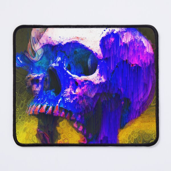 Item preview, Melting psychedelic skull  designed and sold by R34LF4K34RT.