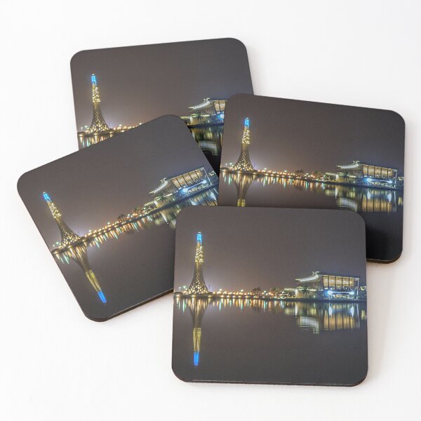 Item preview, Panoramic City Lights and Water Reflections designed and sold by likbatonboot.