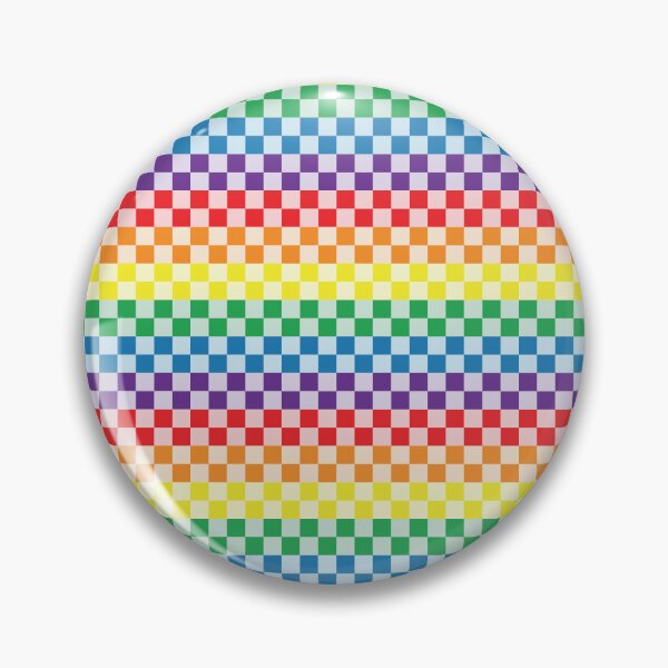 Item preview, Rainbow Checkered designed and sold by ShopSVGStyles.