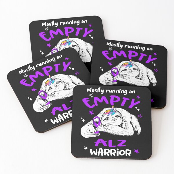 Item preview, Alzheimers Awareness  Mostly Running On Empty ALZ Warrior  designed and sold by OtiliaNikolaus.