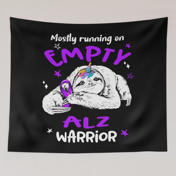Item preview, Alzheimers Awareness  Mostly Running On Empty ALZ Warrior  designed and sold by OtiliaNikolaus.