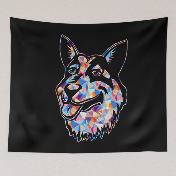 Item preview, Cool And Awesome Australian Cattle Dog Geometric designed and sold by UnknownArtistt.