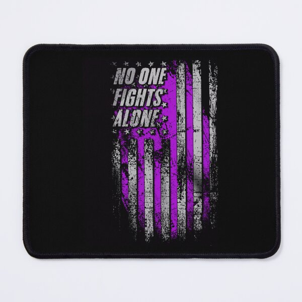 Item preview, Alzheimers Awareness No One Fights Alone Alzheimers Awareness Peach Ribbon Warrior designed and sold by OtiliaNikolaus.