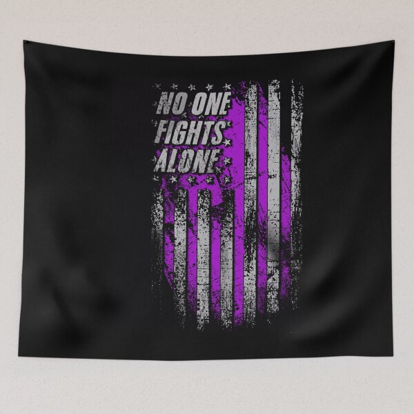 Item preview, Alzheimers Awareness  No One Fights Alone Alzheimers Awareness Peach Ribbon Warrior  designed and sold by OtiliaNikolaus.