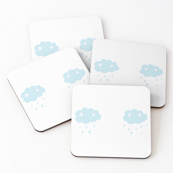 Item preview, Two Cute blue Cloud Rainy designed and sold by Weedvana.