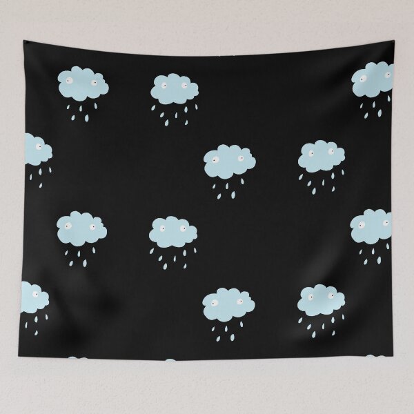 Item preview, Two Cute blue Cloud Rainy designed and sold by Weedvana.