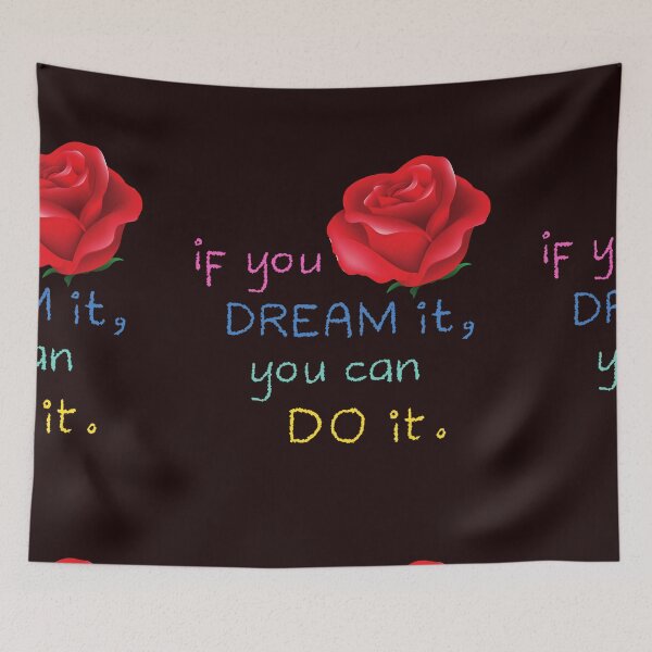 Item preview,  BEAUTIFUL RED ROSA./IF YOU DREAM IT YOU CAN DO IT. designed and sold by marie1919.