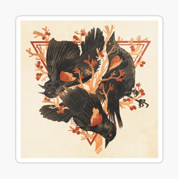 Item preview, Three blackbirds designed and sold by frostedmikan.
