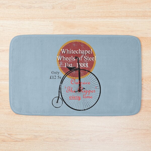 Item preview, A Bloodsoaked Symphony Whitechapel Wheels Penny Farthing Advert Graphic For Fans designed and sold by SilviaHecher.