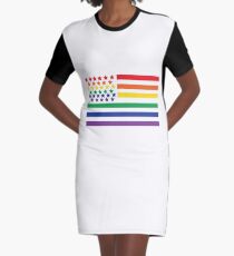 Love Wins Graphic T-Shirt Dress