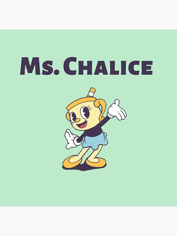 Ms chalice in the cuphead show style