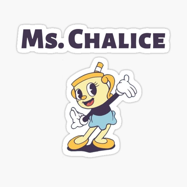 Ms. Chalice from Cuphead The Delicious Last Course Sticker for Sale by  Lego4A