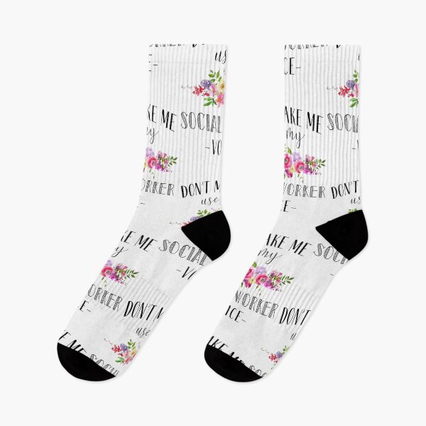 Item preview, DON'T MAKE ME USE MY SOCIAL WORKER VOICE designed and sold by Garnettee.