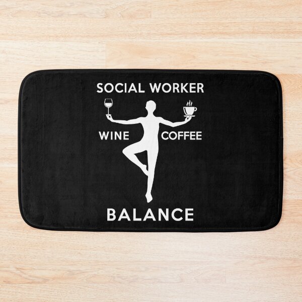 Item preview, Social worker balance wine and coffee designed and sold by Garnettee.