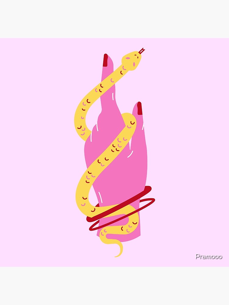 "Feminine Snake Hand Symbol" Poster for Sale by Pramooo Redbubble