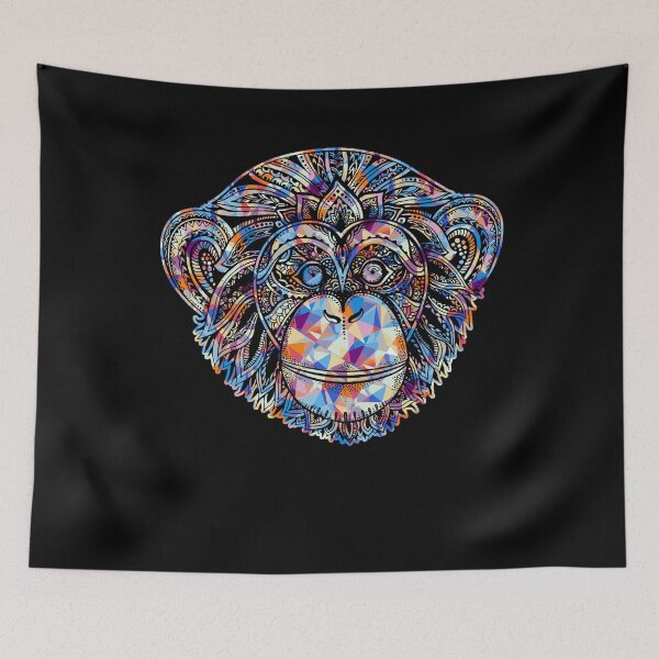 Item preview, Cool And Awesome Chimpanzee Geometric designed and sold by UnknownArtistt.