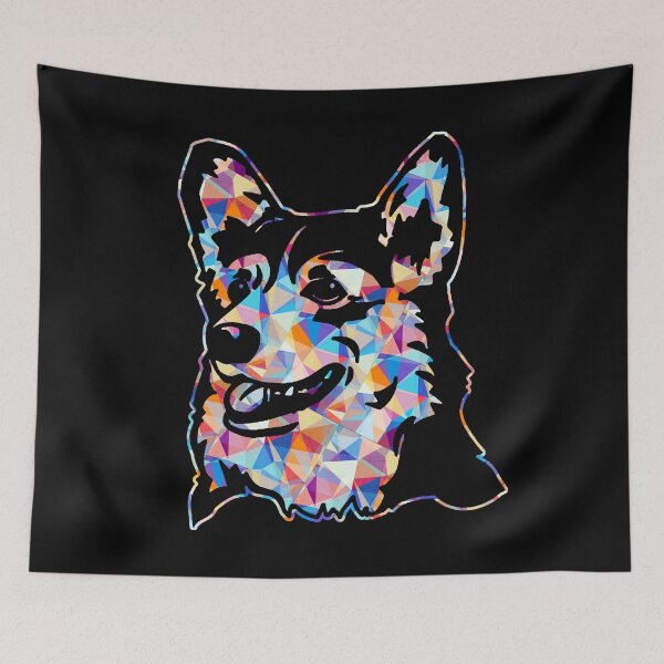 Item preview, Cool And Awesome Corgi Geometric designed and sold by UnknownArtistt.