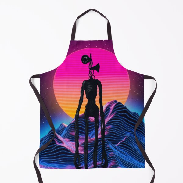 Item preview, Siren head in retro vintage neon pink purple mountain galaxy backpack designed and sold by Nishad4.