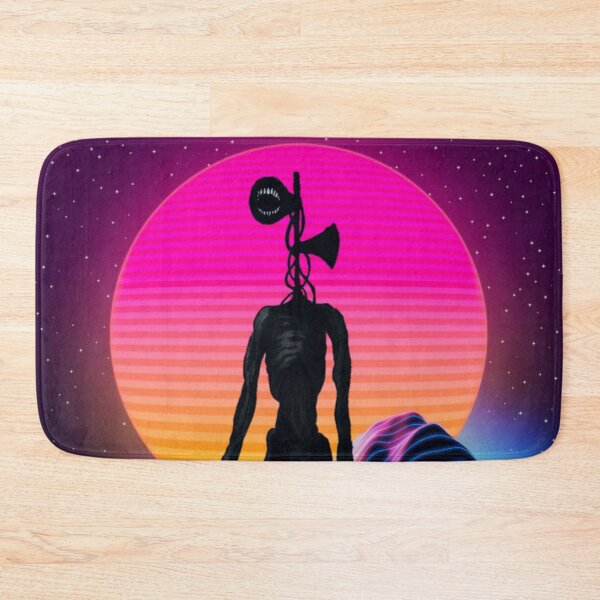 Item preview, Siren head in retro vintage neon pink purple mountain galaxy backpack  designed and sold by Nishad4.