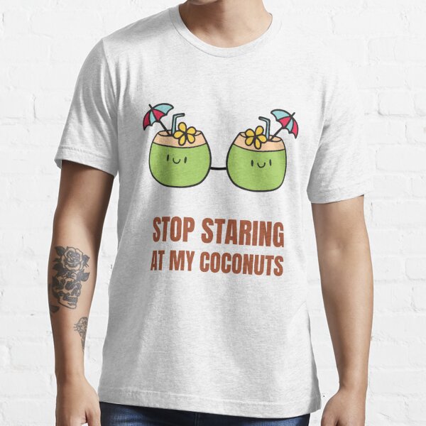 Custom Coconut Bra Hawaii Luau Costume Funny T Shirt Adjustable