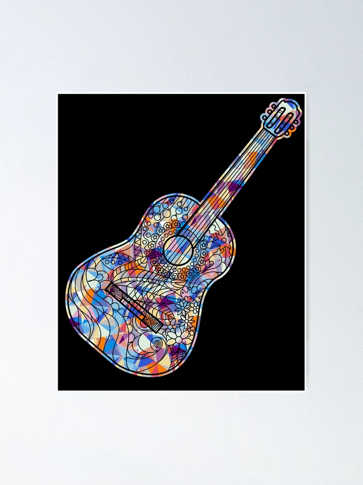 Cool And Awesome Acoustic Guitar Geometric