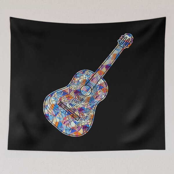 Item preview, Cool And Awesome Acoustic Guitar Geometric designed and sold by UnknownArtistt.