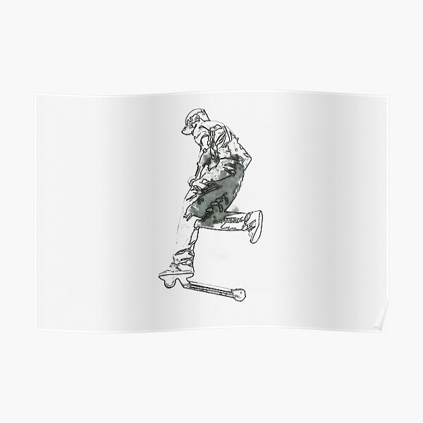 "Stunt Scooter Trick Scooter Rider" Poster for Sale by NaturePrints