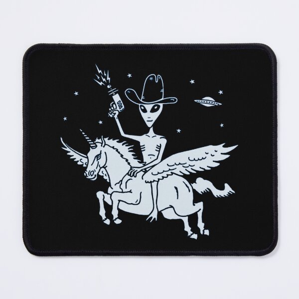 Item preview, Alien Riding Unicorn designed and sold by shopVimGic.