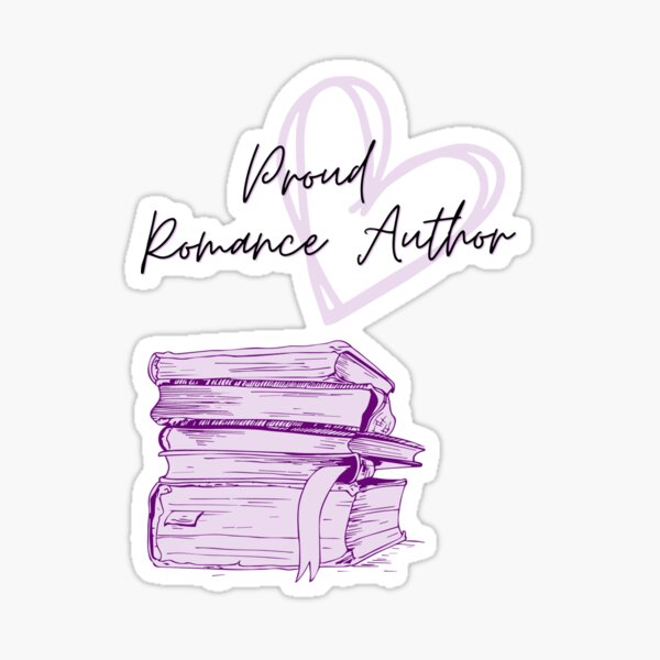 Proud Romance Author Sticker