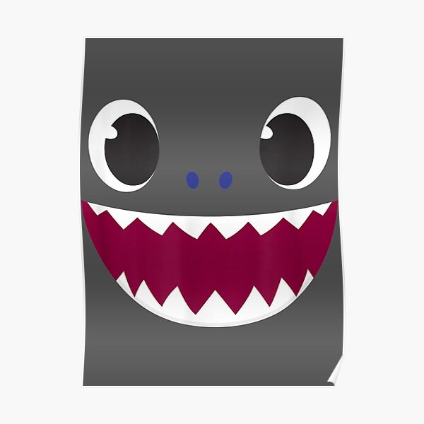 "Pinkfong Baby Shark Daddy Shark" Poster for Sale by qoqazinib | Redbubble