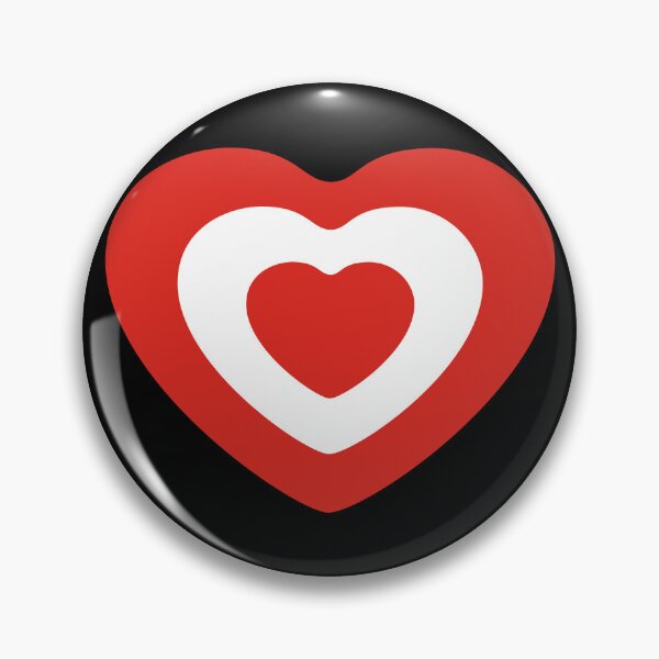 Item preview, Heart Target black designed and sold by Graphicganga.