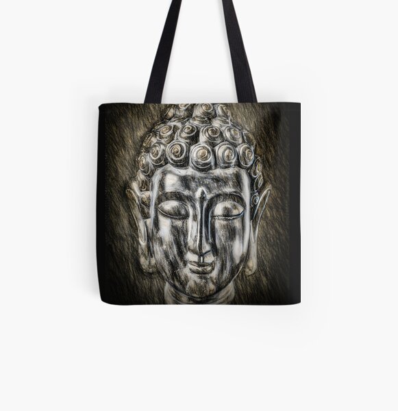 Buddha All Over Print Tote Bag