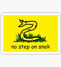no step on snek Sticker