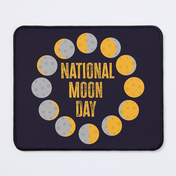 Item preview, National Moon Day Phases of Moon Half Full Moon Lunar designed and sold by AstralRadiance.