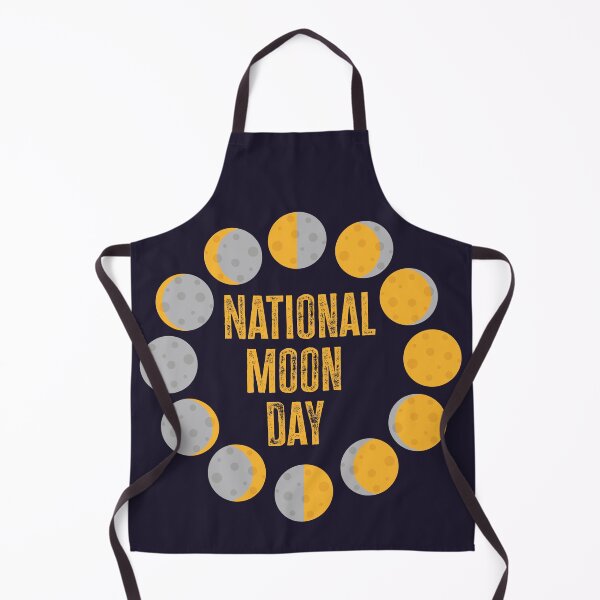 Item preview, National Moon Day Phases of Moon Half Full Moon Lunar designed and sold by AstralRadiance.