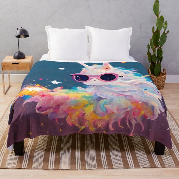 Item preview, Unicorn Wearing Sunglasses in Space designed and sold by MythicPrompts.
