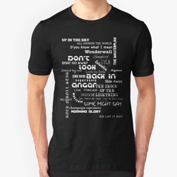 Oasis Songs Slim Fit T-Shirt