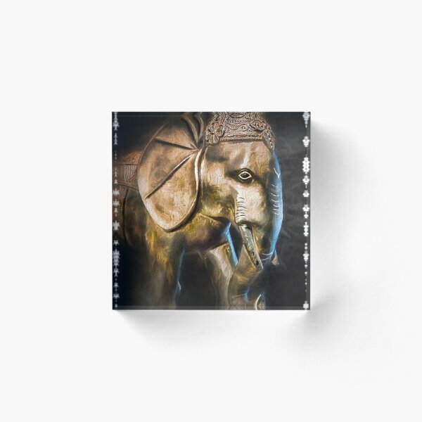 Elephant Acrylic Block